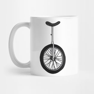 Unicycle illustration Mug